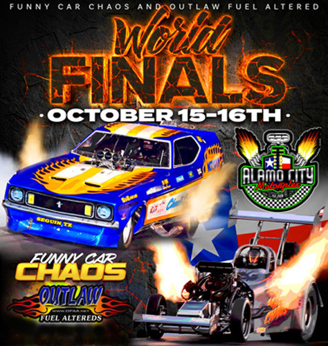 FUNNY CAR CHAOS World Finals header